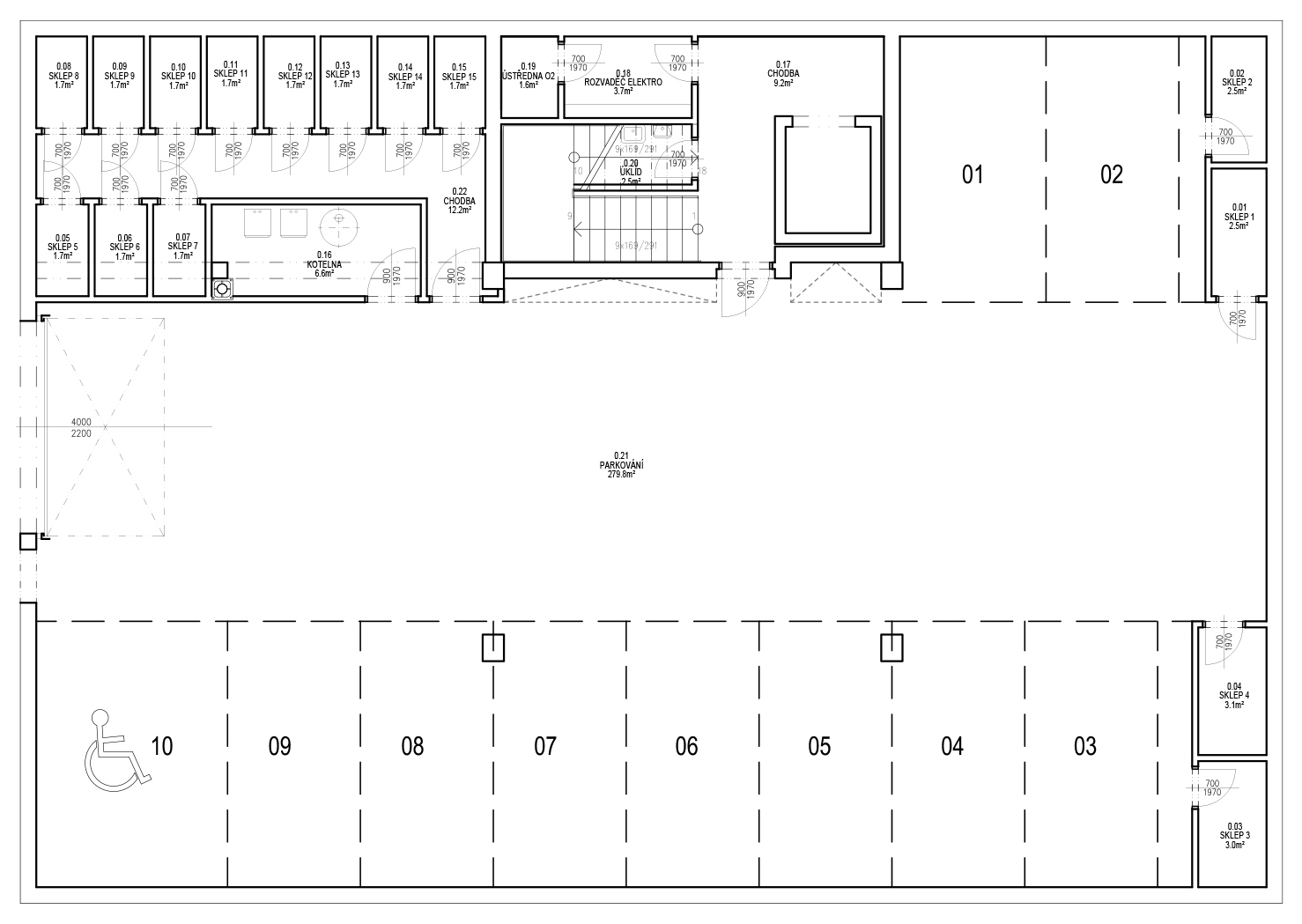 Podzemní podlaží Podzemní podlaží